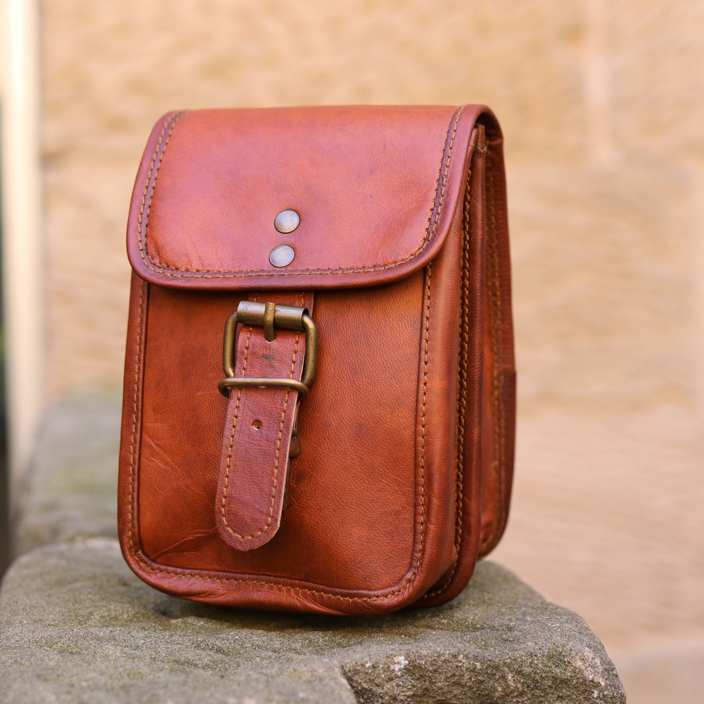 Ranger 7 inch Leather Field Bag - Goat hide
