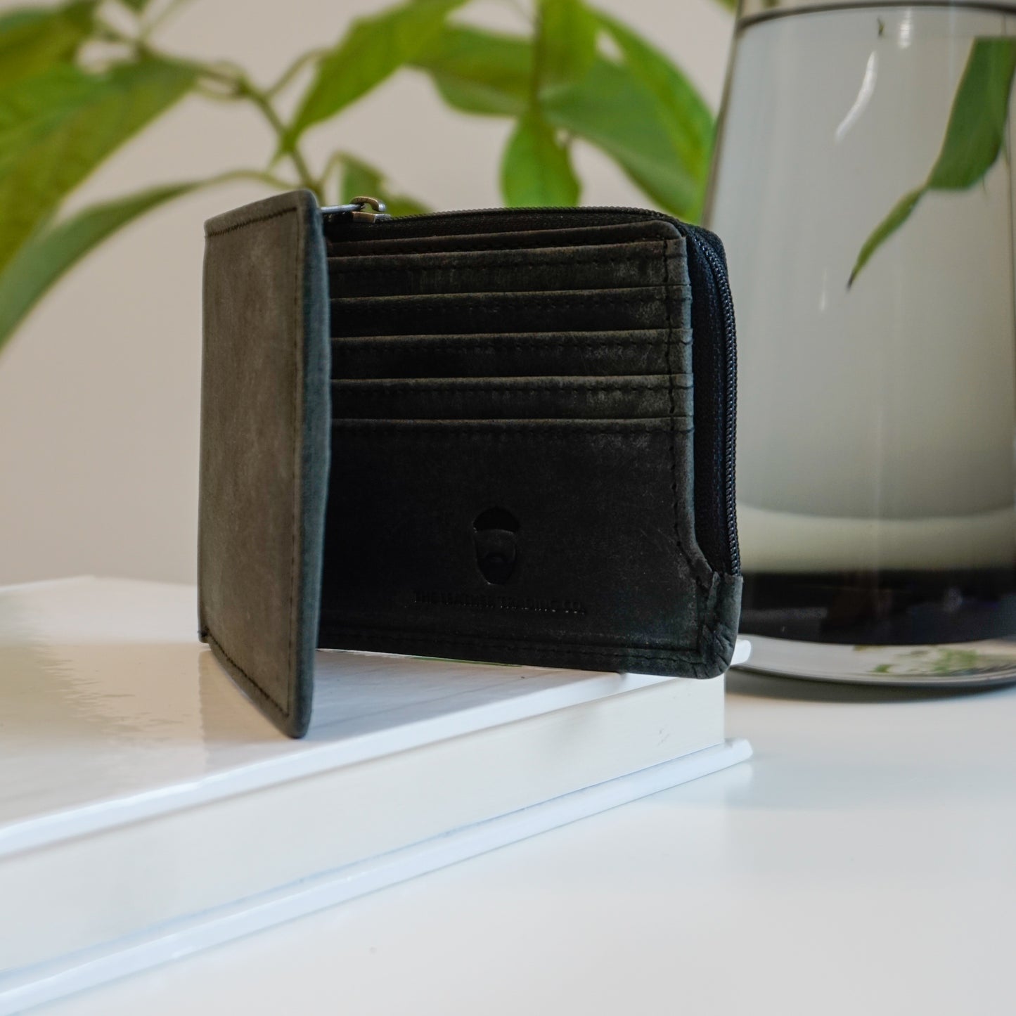 Double Bay Wallet Cowhide Black