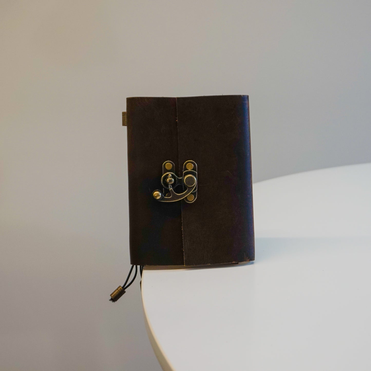 Midori A6 Journal Lock in Waxed Buffalo Hide