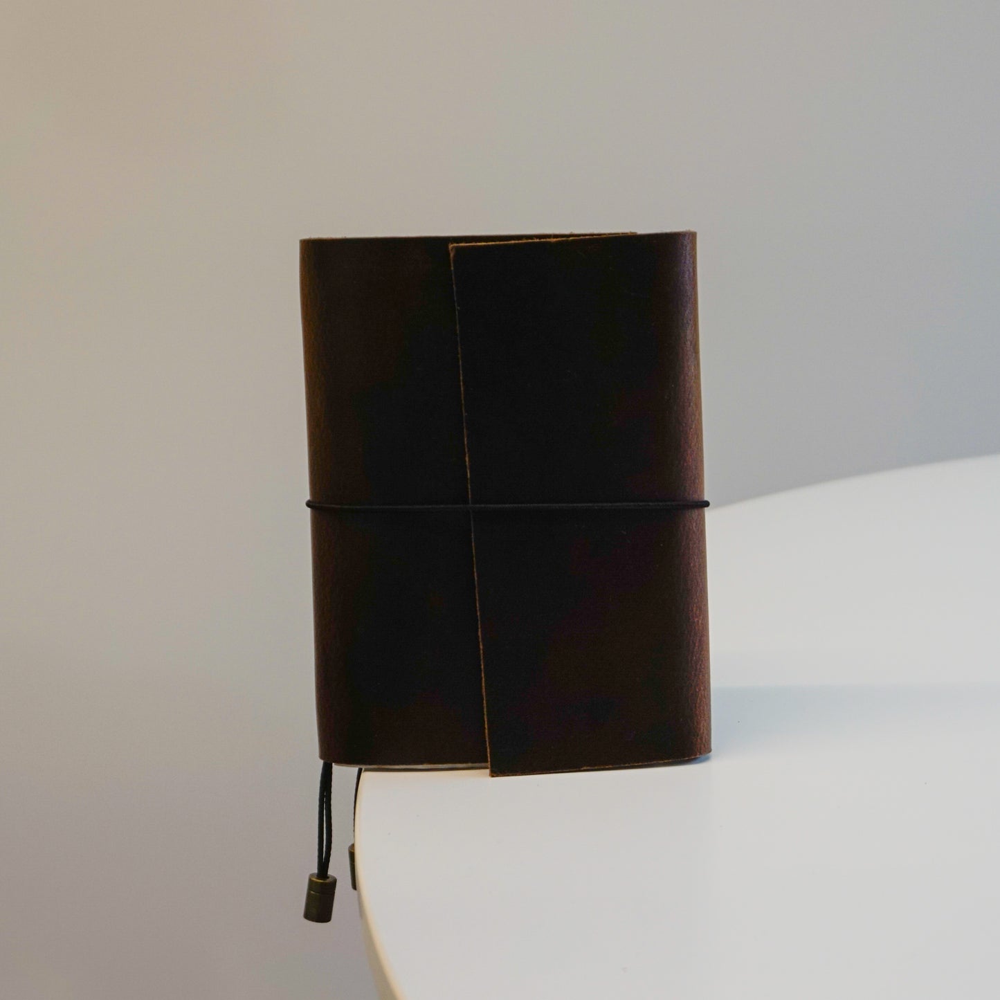 Midori A6 Journal Elastic in Waxed Buffalo Hide