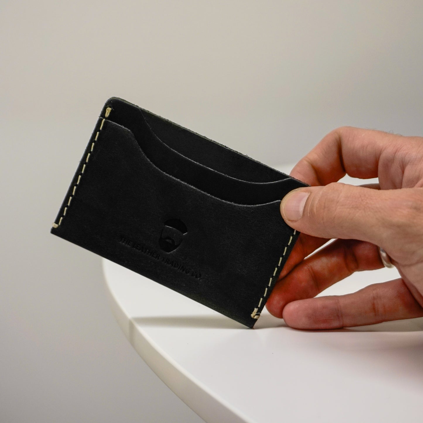 Minto Card Wallet Cowhide Black