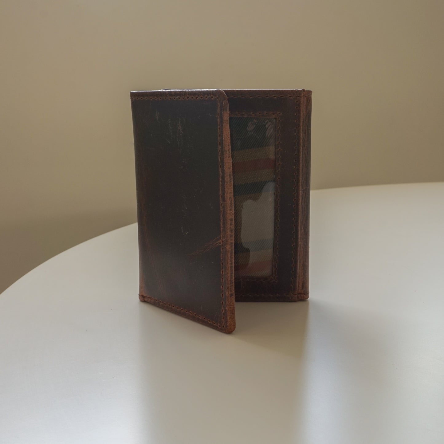 Newport Wallet Waxed Buffalo Hide