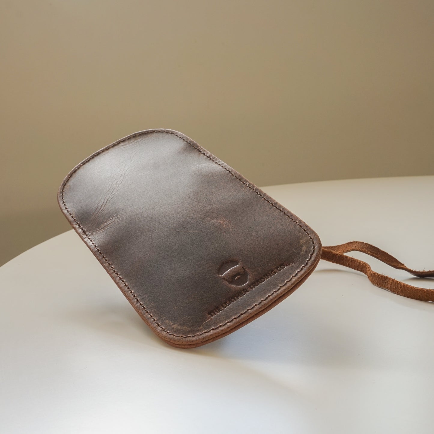 Slip Inn Glasses Case Waxed Buffalo Hide