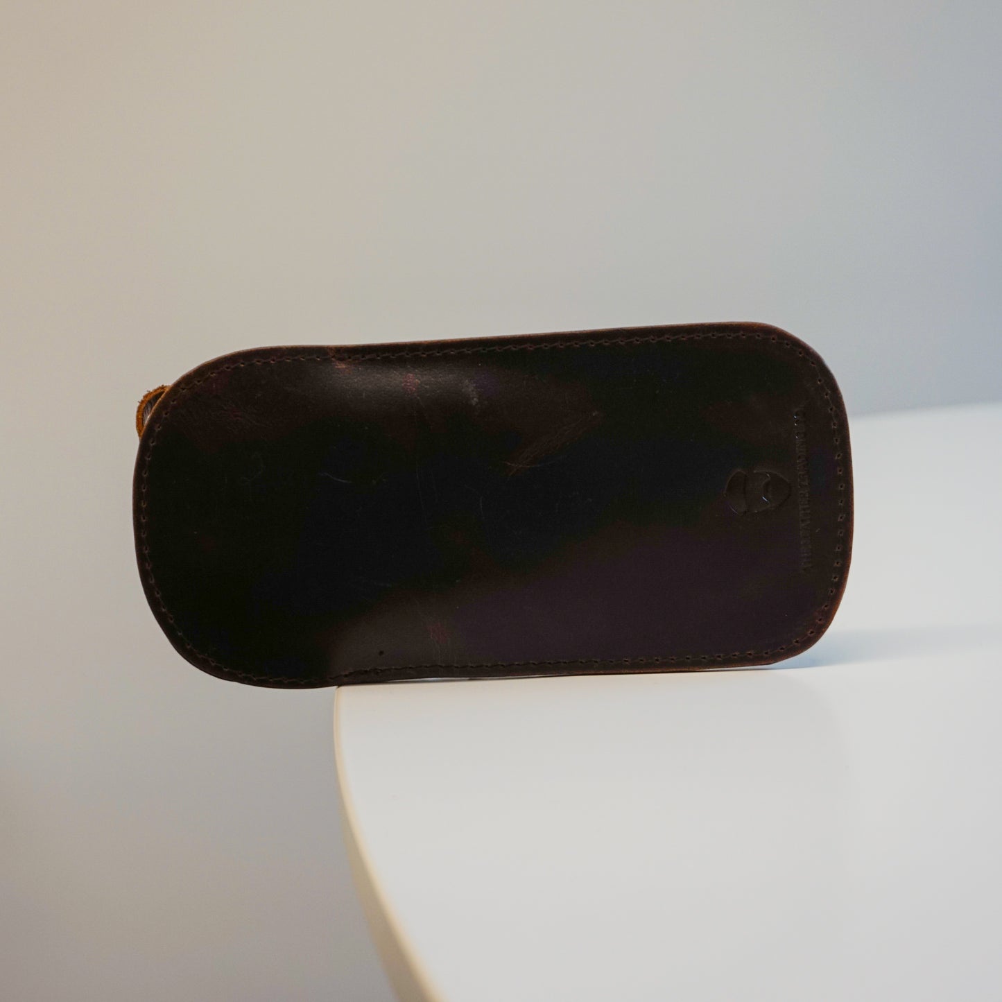 Slip Inn Glasses Case Waxed Buffalo Hide