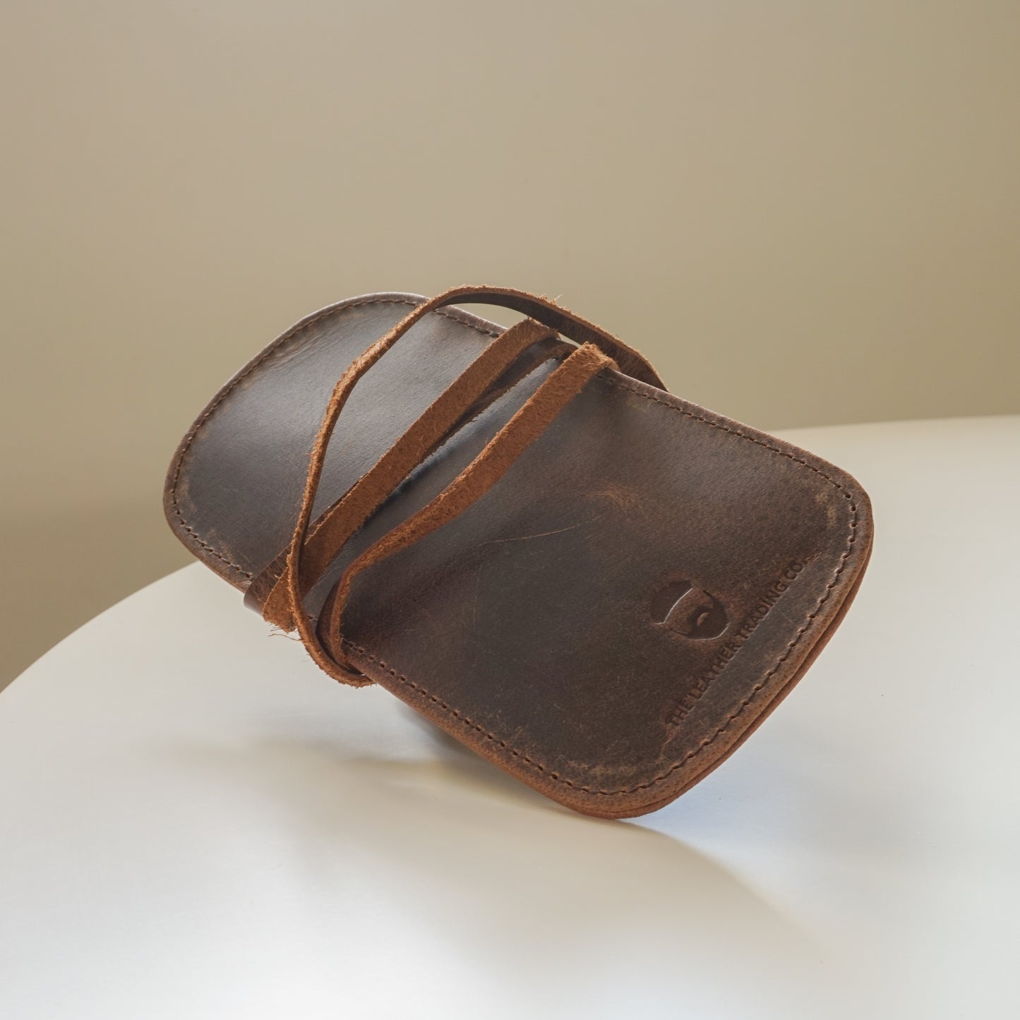 Slip Inn Glasses Case Waxed Buffalo Hide