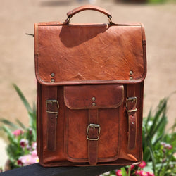 Double Bay 16 Inch Goat hide Backpack