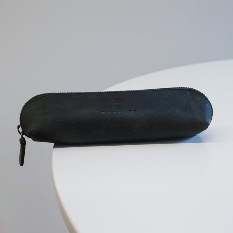 Bondi Pencil Case Cowhide Black