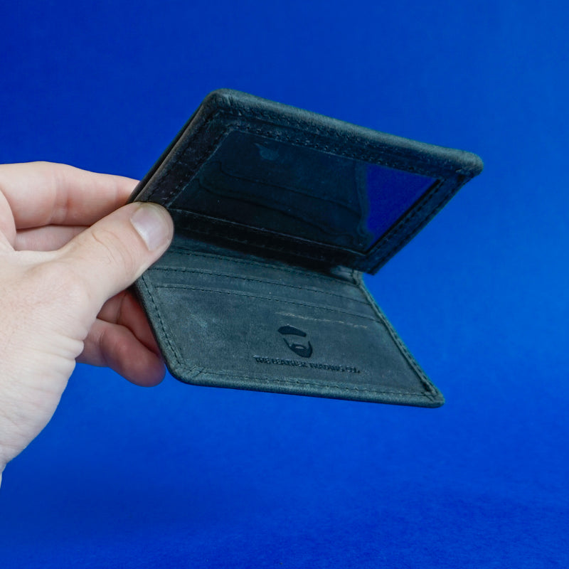 Carlton Card Case Cowhide Black