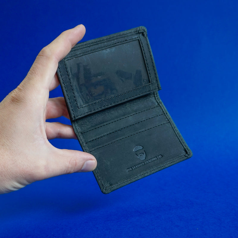 Carlton Card Case Cowhide Black