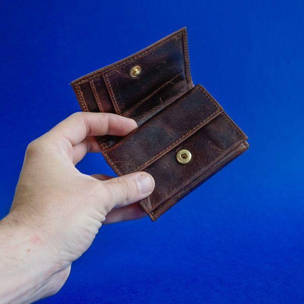Glebe Wallet Waxed Buffalo Hide