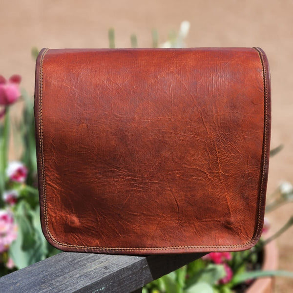 Mascot 14 GT- Full Grain Leather Messenger Full Flap Satchel Bag