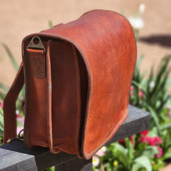 Mascot 14 GT- Full Grain Leather Messenger Full Flap Satchel Bag
