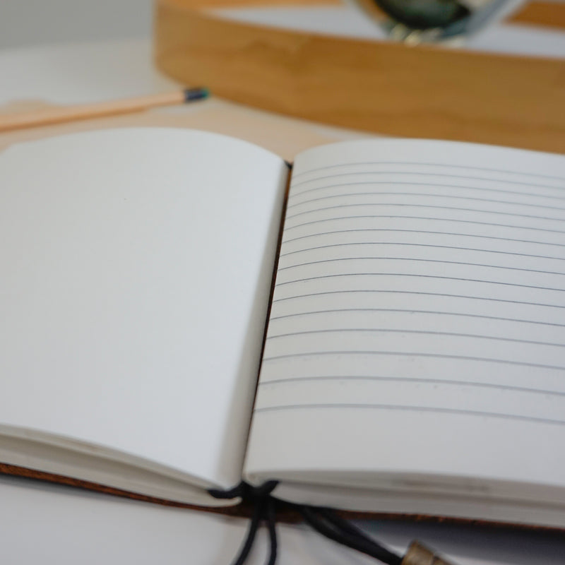 Midori A6 Journal Lock in Waxed Buffalo Hide