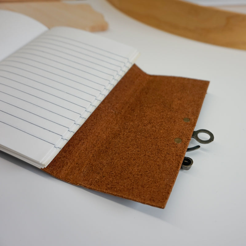Midori A6 Journal Lock in Waxed Buffalo Hide