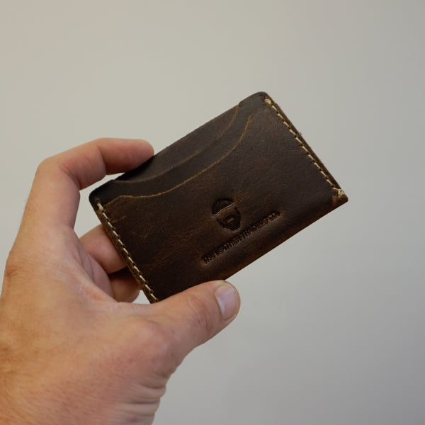Minto Card Wallet Waxed Buffalo Hide