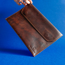 Newtown 11 Tablet Case Waxed Buffalo Hide