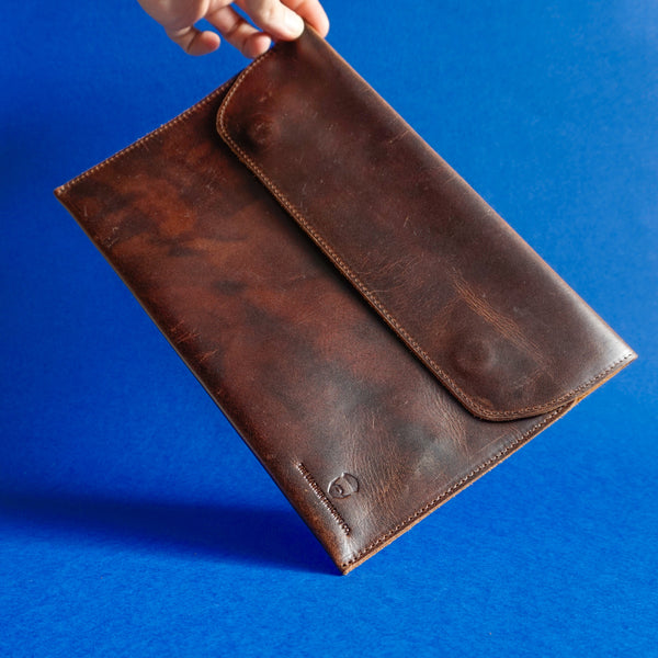 Newtown 11 Tablet Case Waxed Buffalo Hide