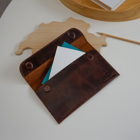 Newtown 8 Small Tablet Case Waxed Buffalo Hide