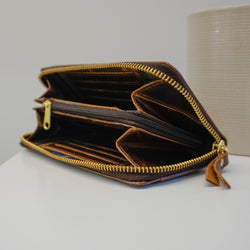 Potts Point Clutch Wallet Waxed Buffalo Hide