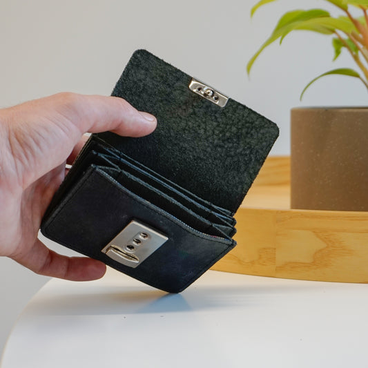 Randwick Clip Wallet Cowhide Black