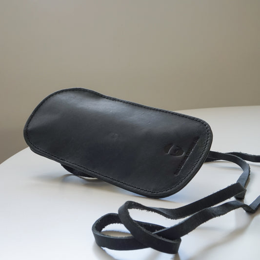 Slip Inn Glasses Case Cowhide Black